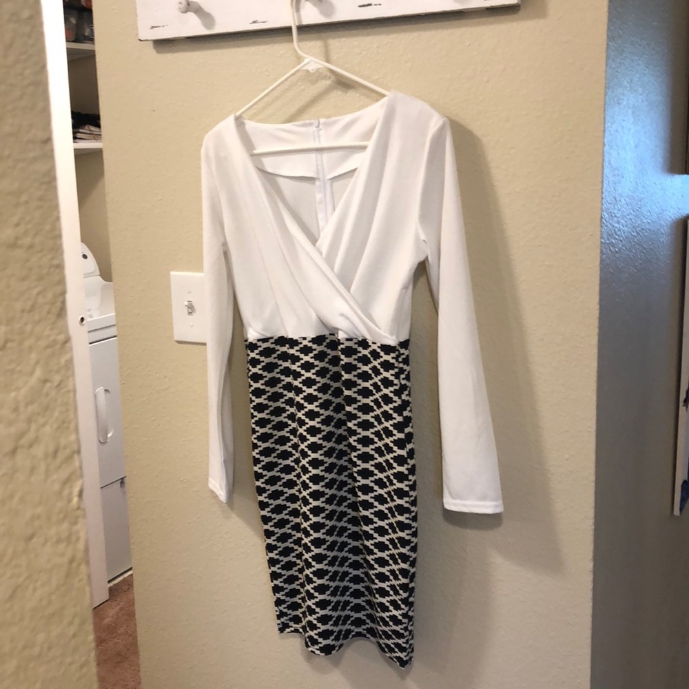 Black and white dress
